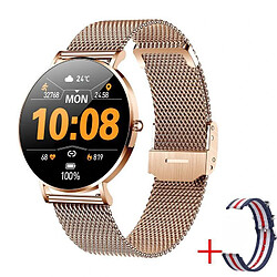 Yonis Montre Connectée Orange Suivi Santé Bluetooth