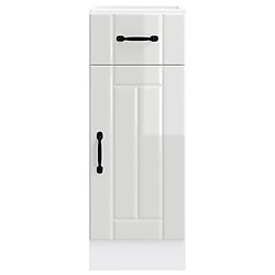 Avis vidaXL Armoire de cuisine Lucca blanc brillant bois ingénierie