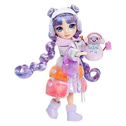 Rainbow High - Winter Wonderland - 1 poupée mannequin (Violet) de 27cm - 1 tenue magique et accessoires - Bonhomme de neige a créer