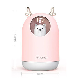 Avis Universal 300ml Pet Ultrasons USB Air Humidifier Chronologie Aromathérapie Huiles Essentielles Diffuseur Brume Cool Fabricant Atomiseur avec lumière de la pièce Voiture | Humidificateur