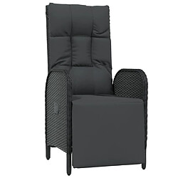 Avis Maison Chic Ensemble à manger d'extérieur 7 pcs avec coussins,Salon de jardin,Mobilier de jardin Noir Résine tressée -GKD460092