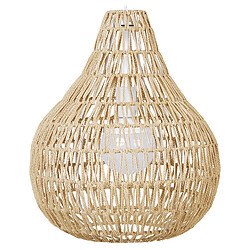 Beliani Lampe suspension MOLOPO Osier Beige sable