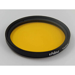 vhbw Filtre couleur jaune universel 49mm pour objectif Canon, Casio, Pentax, Olympus, Panasonic, Sony, Nikon, Fuji / Fujifilm