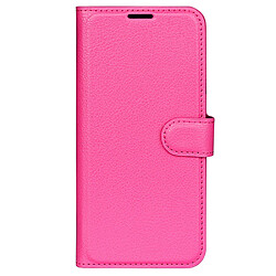 Etui en PU texture litchi avec support, couleur rose pour votre Nokia G11/G21