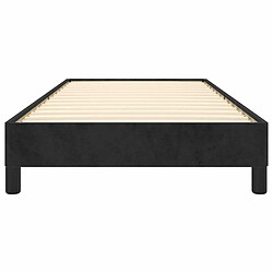 Maison Chic Lit adulte - Lit simple Cadre de lit,Structure du lit Contemporain Noir 100x200 cm Velours -MN15400 pas cher