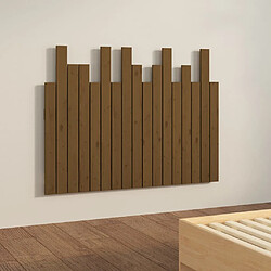 Avis vidaXL Tête de lit murale Marron miel 108x3x80 cm Bois massif de pin