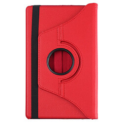 Avis Wewoo Housse Coque Etui en cuir à rotation horizontale à 360 degrés avec texture Litchi pour Galaxy Tab A 10.1 2019 T510 / T515avec support Rouge