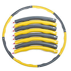 Universal Cercle de fitness pour la perte de poids et le massage, 8 cercles amovibles adaptés (gris jaune)