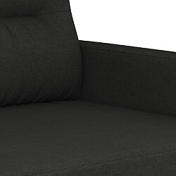 Maison Chic Ensemble de canapés 2 pcs avec coussins, Canapé droit Sofa pour Salon noir tissu -GKD867150 pas cher