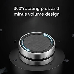 Universal Haut-parleur Bluetooth portable sans fil Mini haut-parleur Bluetooth Lecteur de musique stéréo HD Stéréo rotatif à 360 degrés | Haut-parleur portable (argent)