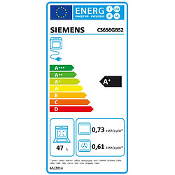 Four intégrable combi vapeur 47l 60cm a+ ecoclean inox - cs656gbs2 - SIEMENS