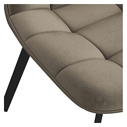 Acheter Moloo STELLIA-Chaise en velours Taupe Clair et métal noir (x4)