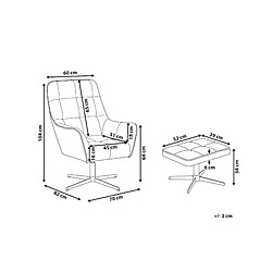 Avis Beliani Fauteuil MOLLE Velours Beige