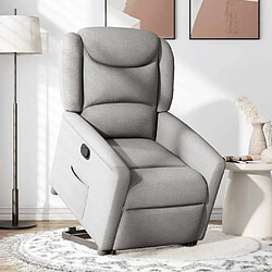 vidaXL Fauteuil inclinable gris nuage tissu