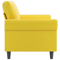 Acheter Maison Chic Canapé à 2 places,Sofa de Salon,Canapé droit Jaune 140 cm Velours -GKD320216