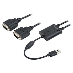 LogiLink Câble adaptateur USB 2.0 - 2 x RS232 ()