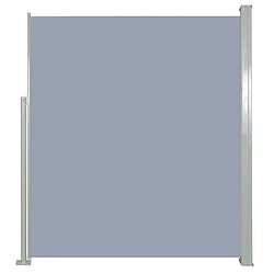 Maison Chic Auvent latéral rétractable de balcon | Store extérieur | Auvent solaire de patio 160 x 300 cm Gris -GKD92920