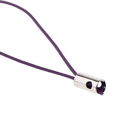 Avis 100pcs mobile téléphone portable tressé cordons de lanière de lanière dangle sangles violet