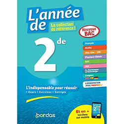 L'année de 2de : l'indispensable pour réussir : nouveau bac - Occasion