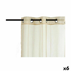 Gift Decor Rideau 140 x 260 cm Beige (6 Unités)