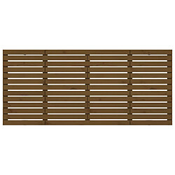 Avis vidaXL Tête de lit murale Marron miel 166x3x91,5 cm Bois massif de pin