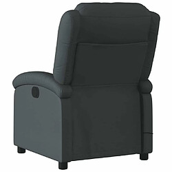 Acheter Maison Chic Fauteuil Relax pour salon, Fauteuil de massage inclinable électrique noir cuir véritable -GKD48184