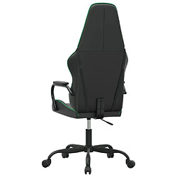 Maison Chic Chaise Gaming | Chaise de jeu de massage Ergonomique | Chaises de Bureau vert et noir similicuir -GKD64389 pas cher