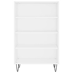 Avis vidaXL Buffet haut blanc 57x35x90 cm bois d'ingénierie