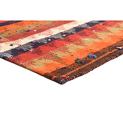 Vidal Tapis de laine 174x128 orange Jajim pas cher