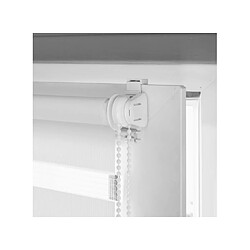 MADECOSTORE DOMDECO Store jour et nuit sans perçage - Blanc - 42x190 cm