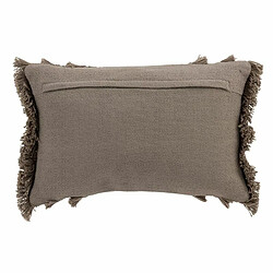 Paris Prix Coussin Déco Bord Floches 30x45cm Taupe