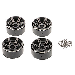 Avis Pack De 4 Jantes En Aluminium Beadlock De 1,9 Pouces Pour 1/10 RC Rock Crawler Grey