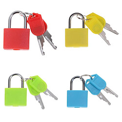 4pcs Mini Valise Cadenas En Acier Cadenas De Voyage Quotidien Avec 2 Clés