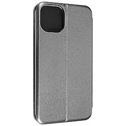 Avizar Housse pour iPhone 14 Clapet Porte-carte Support Vidéo Design élégant Gris