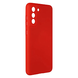 Avizar Coque Samsung Galaxy S21 FE Silicone Semi-rigide Finition Soft Touch Fine Rouge