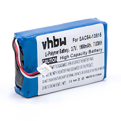 Batterie vhbw 1900mAh (3.7V) pour Sportdog TEK V1L Remote Transmitter, TEK-H, TEK-V1LT Remote Transmitter. Remplace: SAC54-13815.