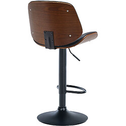 Non Tabouret de bar Nova simili cuir noir pas cher