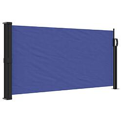 vidaXL Auvent latéral rétractable bleu 100x300 cm