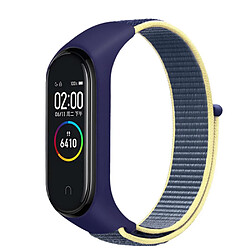 Bracelet en nylon réglable pour votre Xiaomi Mi Band 3/4/5/6/7 - glace bleue