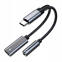 GUPBOO Dans 1 adaptateur audio USB C vers 3,5 mm, adaptateur,JL1567