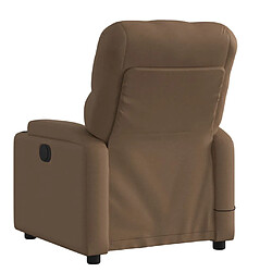 Avis vidaXL Fauteuil de massage inclinable Marron Tissu