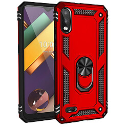 Coque en TPU Anti-chute hybride avec béquille rouge pour votre LG K22