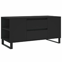 Maison Chic Tabls basse,Table Console pour salon noir 102x44,5x50 cm bois d'ingénierie -MN66960