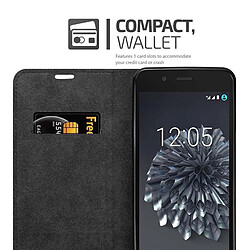 Cadorabo Coque BQ Aquaris X5 PLUS Etui en Noir pas cher