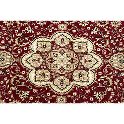 RUGSX Tapis ROYAL AGY modèle 0521 bordeaux 100x200 cm pas cher