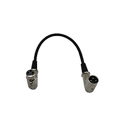 6pièces Câble Femelle à Angle Droit XLR 3Pin pour Console de Mixage de Micro 1ft