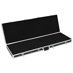 vidaXL Mallette pour arme à feu Noir 118 x 38 x 12 cm Aluminium pas cher