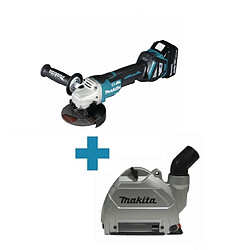 Makita - Meuleuse à batterie 18V 2x5Ah Li-Ion 125 mm - DGA518RTJU