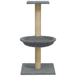 Acheter Arbre à chat,niche pour chat avec griffoir en sisal Gris clair 74 cm -MN52783