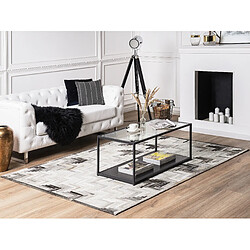 Avis Beliani Tapis en cuir gris/beige 140 x 200 cm ARSUZ